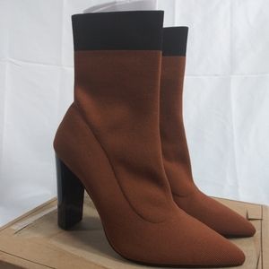 Sock heel boots size "7"